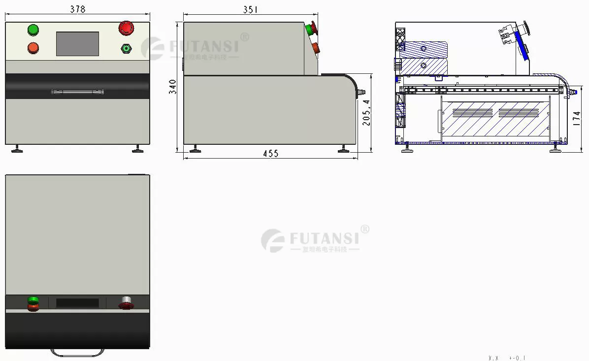 半自动UVLED晶圆解胶机—6寸8寸10寸12寸UV脱胶机(图2)