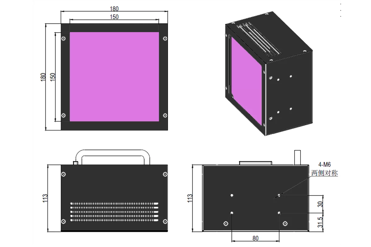 全自动UVLED旋转烘箱 实验室用UV固化箱(图2) 全自动UVLED旋转烘箱 实验室用UV固化箱(图2)