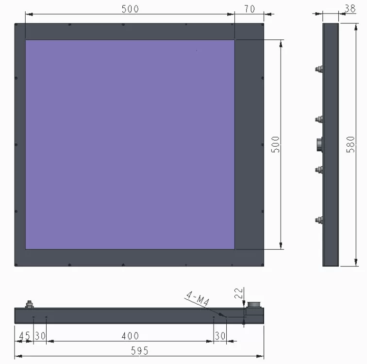 水冷UVLED流水线固化炉-500500W(图2) 水冷UVLED流水线固化炉-500500W(图2)