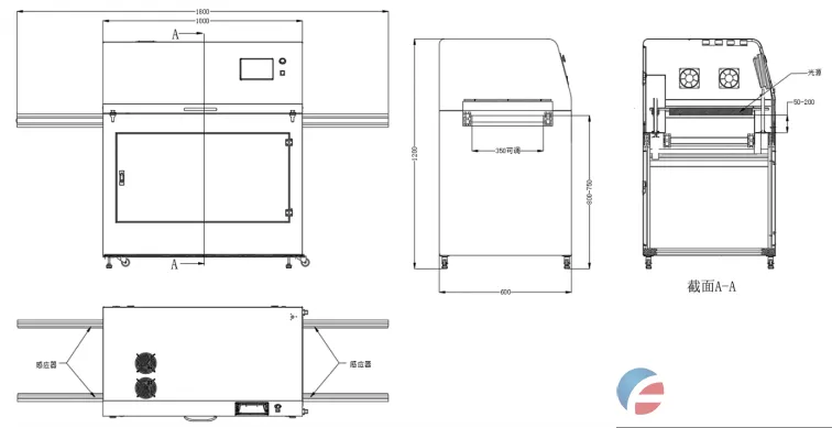 大型水冷散热隧道式uvled固化炉(图3) 大型水冷散热隧道式uvled固化炉(图4)