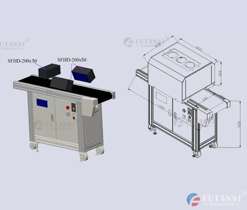 UVLED隧道式固化炉 200X50(图2) UVLED隧道式固化炉 200X50(图2)