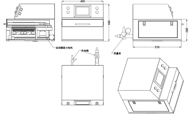 半自动UVLED充氮解胶机(图2)