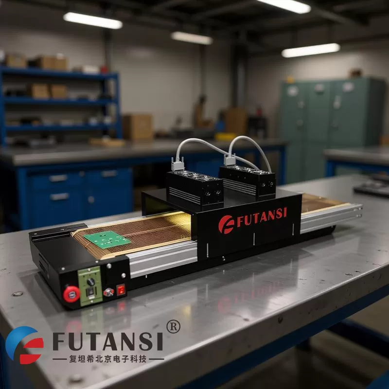 锂电BMS板生产用桌面式UV流水线固化机(图1)